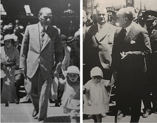 Resim 2.20: 1930’lu yıllarda Mustafa Kemal Atatürk ile manevi kızı Ülkü
