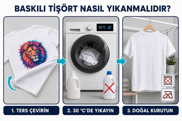 TİŞÖRT BASKI NASIL YAPILIR? 8 Baskılı Tişört Nasıl Yıkanmalıdır?