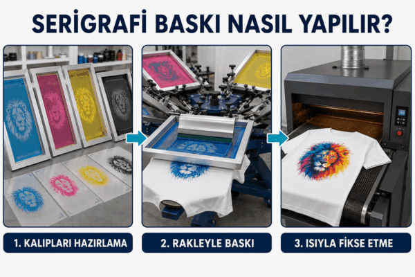TİŞÖRT BASKI NASIL YAPILIR? 2 Serigrafi baskı nasıl yapılır ve uygulama aşamaları