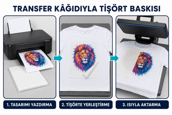 TİŞÖRT BASKI NASIL YAPILIR? 7 transfer baskı